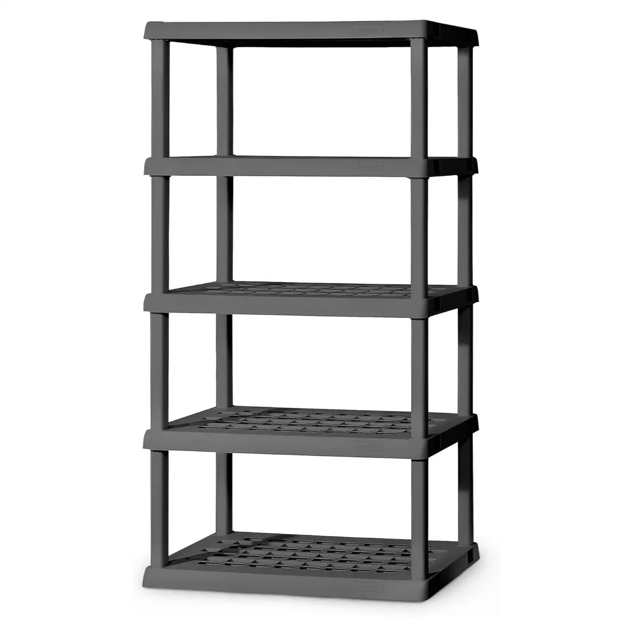 Sterilite 5-Shelf Storage Rack (91.4 x 45.7 x 191.1 cm, Black)