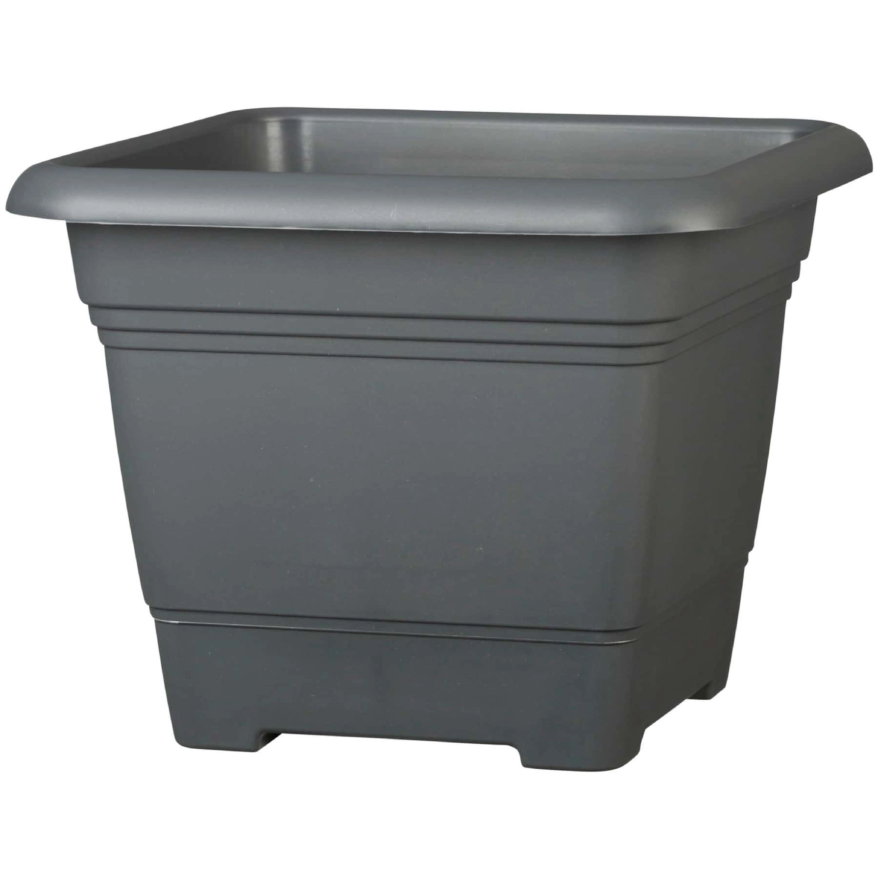 Scheurich Nora Plastic Plant Pot (33 x 33 x 26.2 cm, Gray)