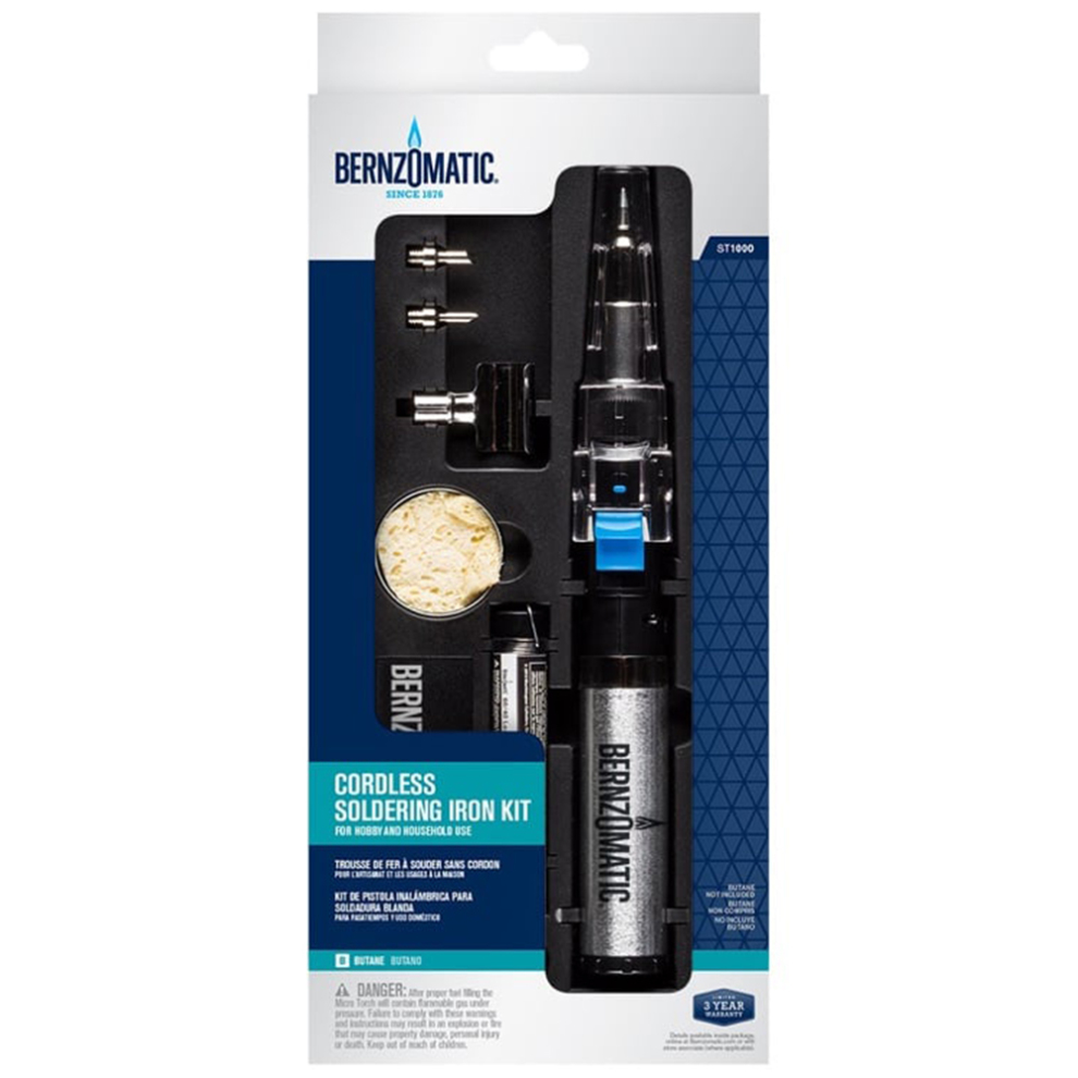Bernzomatic ST1000 Micro Torch Kit (Black/Silver)