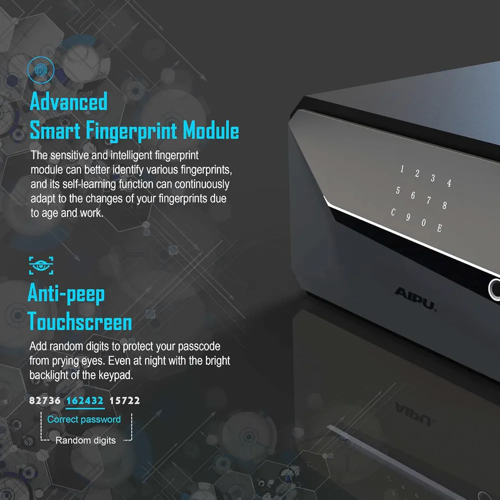 Aipu Digital Safe, EM-23 (25.5 x 45.5 x 38 cm)