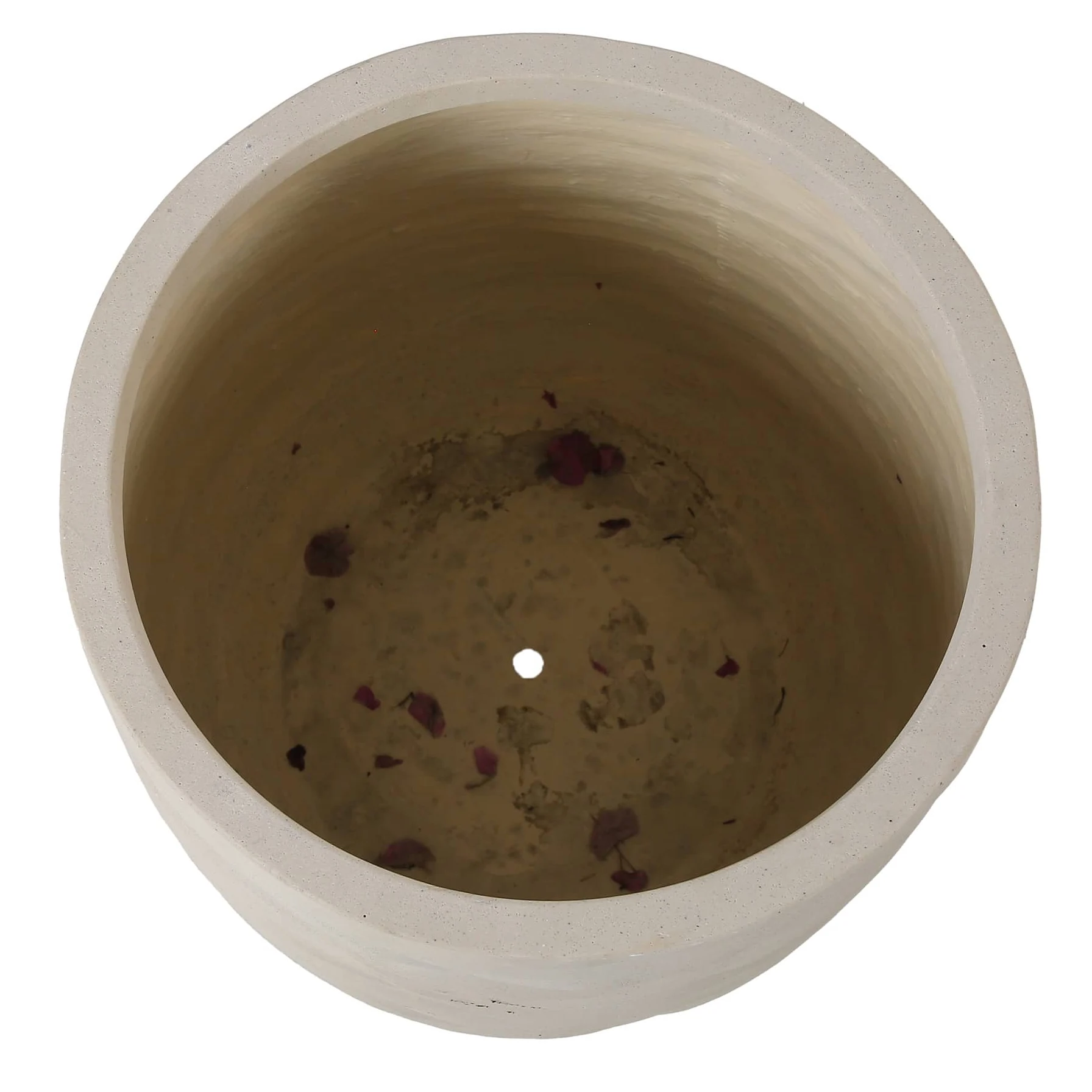 Borocay Sahara Fiber Stone Plant Pot (46 x 46 x 47 cm, Light Concrete)