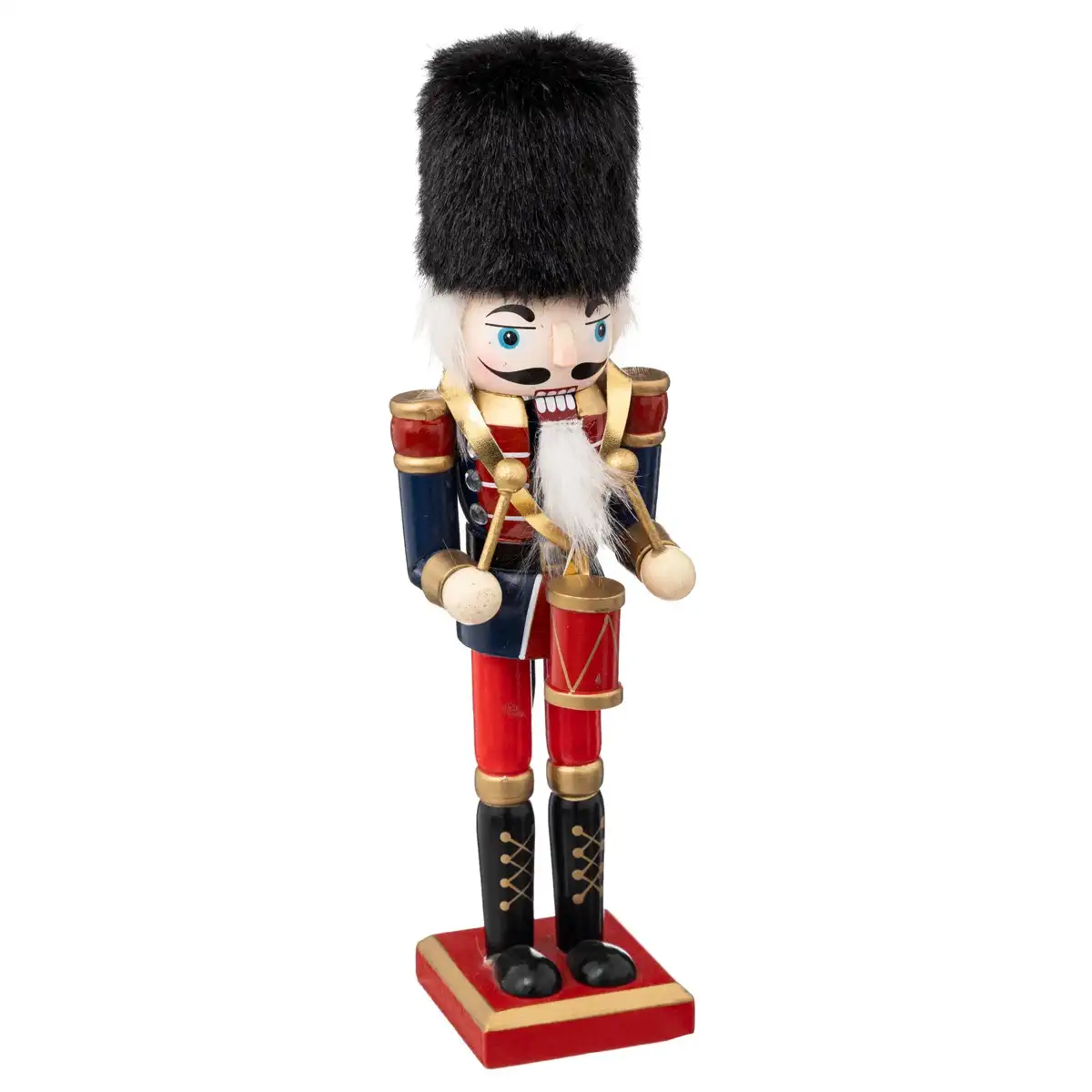 Atmosphera Wood Nutcracker with Drum Decor (25 cm)