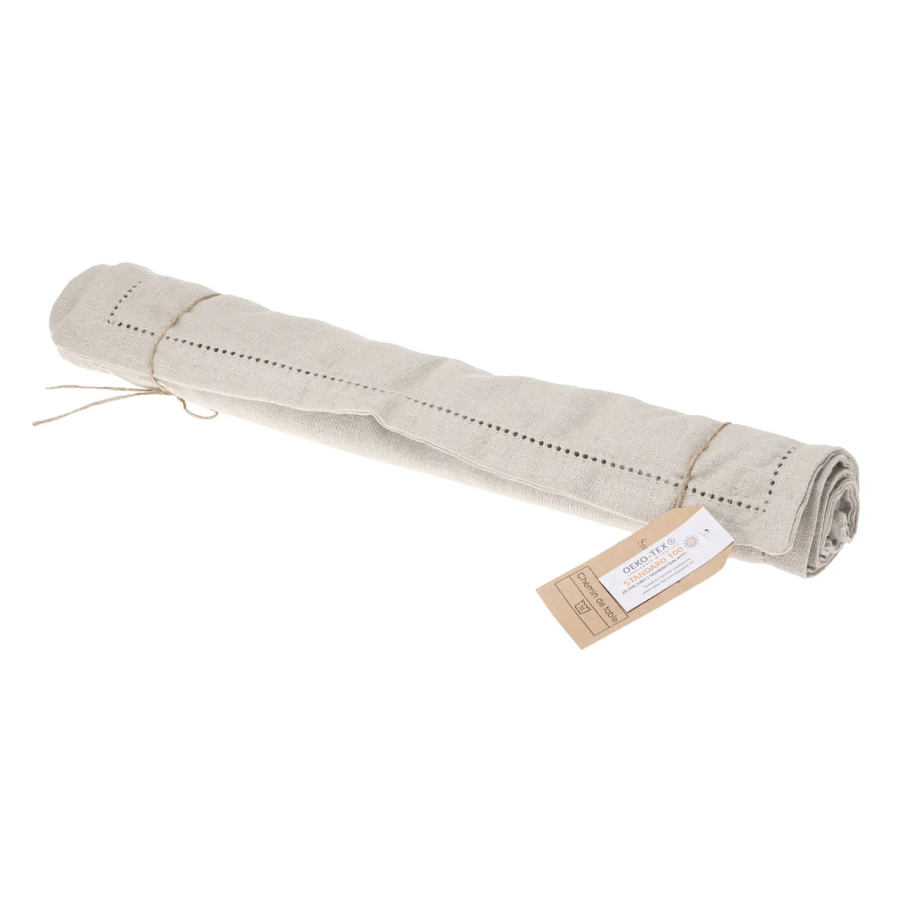 SG Linen & Cotton Table Runner (38 x 0.2 x 140 cm, Gray)