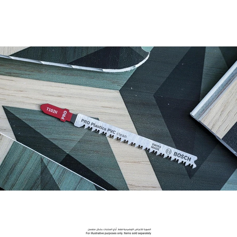 Bosch Jigsaw Blade for PVC Pack (100 mm, 5 Pc.)