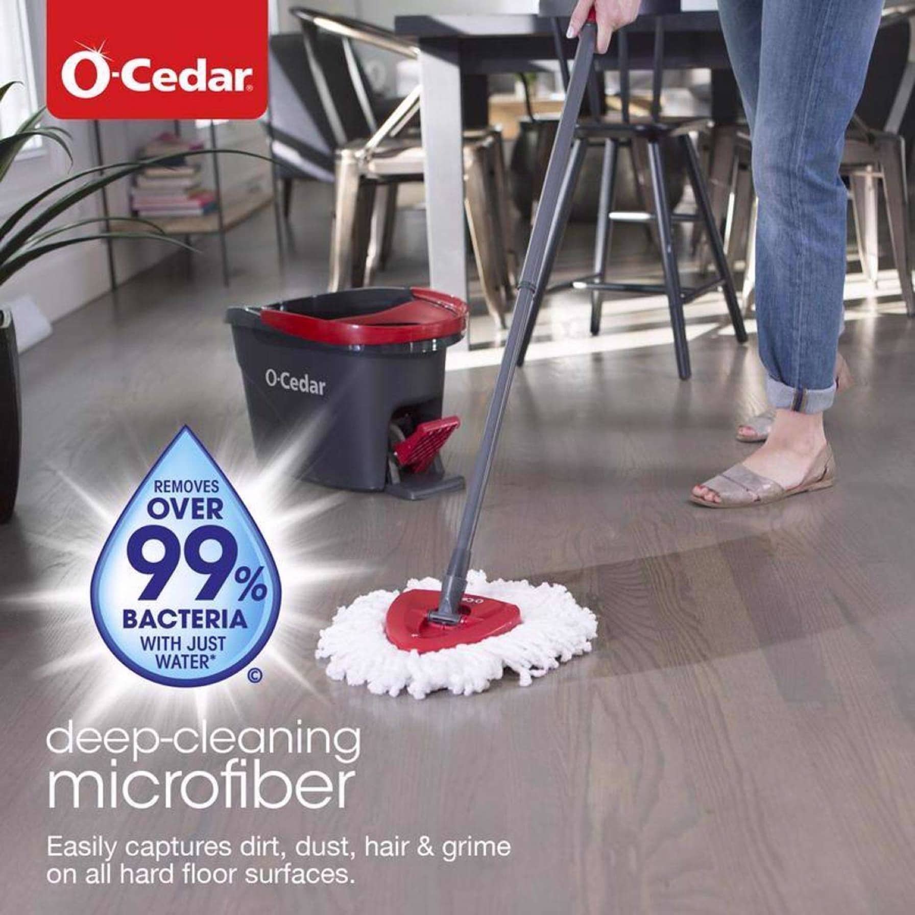 O-Cedar EasyWring Spin Mop & Bucket 