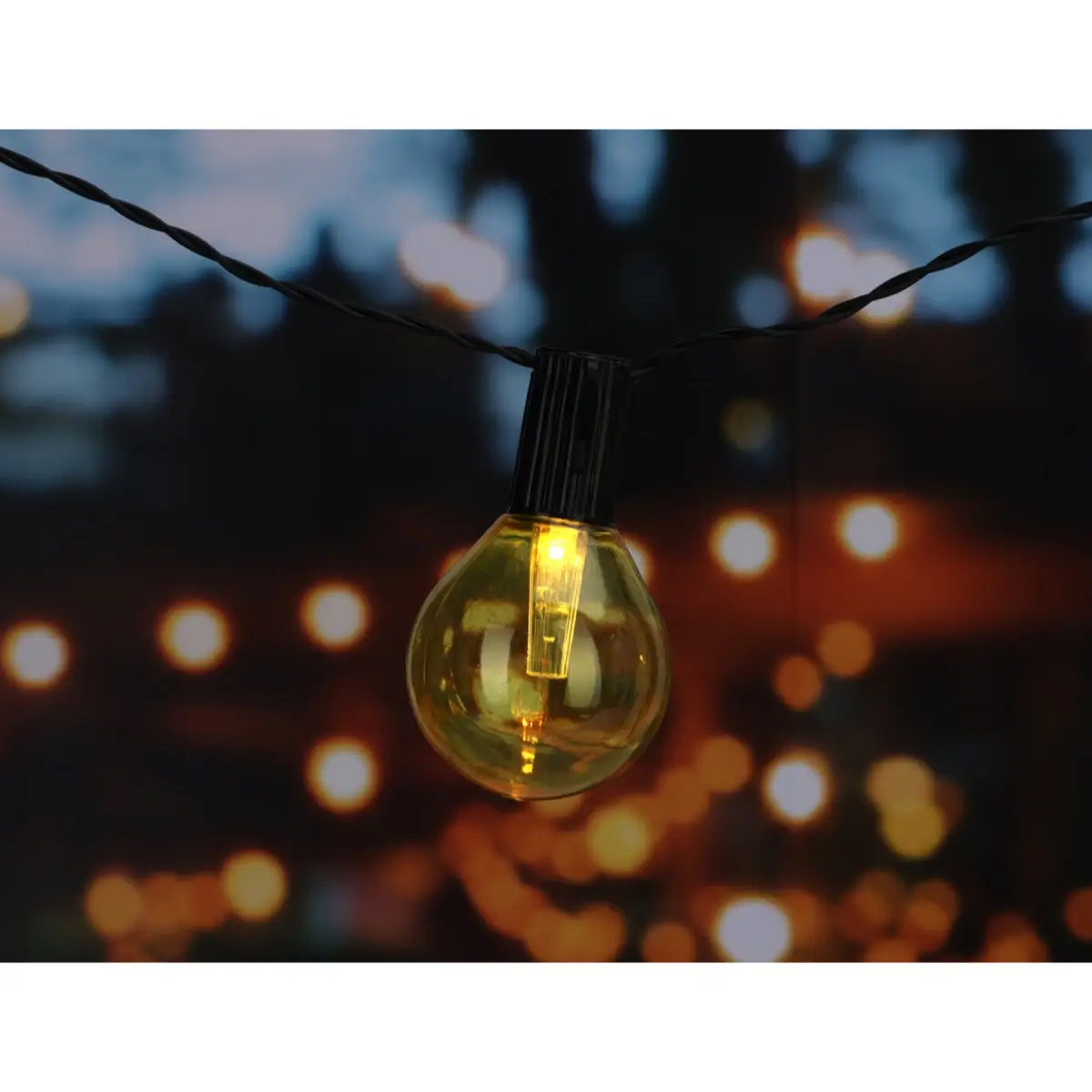 Party LED Lights with Solar Panel (Multicolor, 10 Pc.)