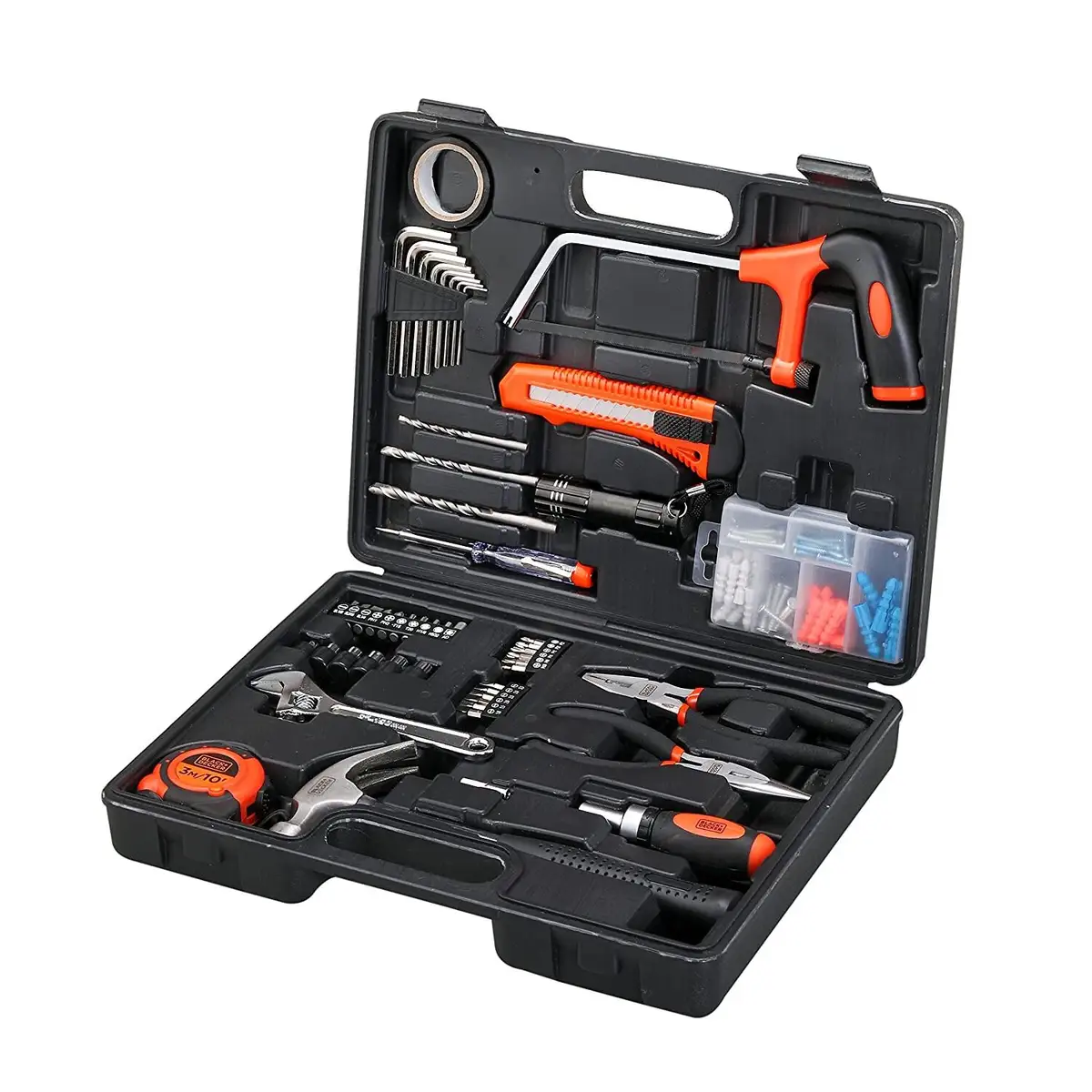 Black+Decker Corded Hammer Drill with Hand Tool Set (650 W, 108 Pc.)