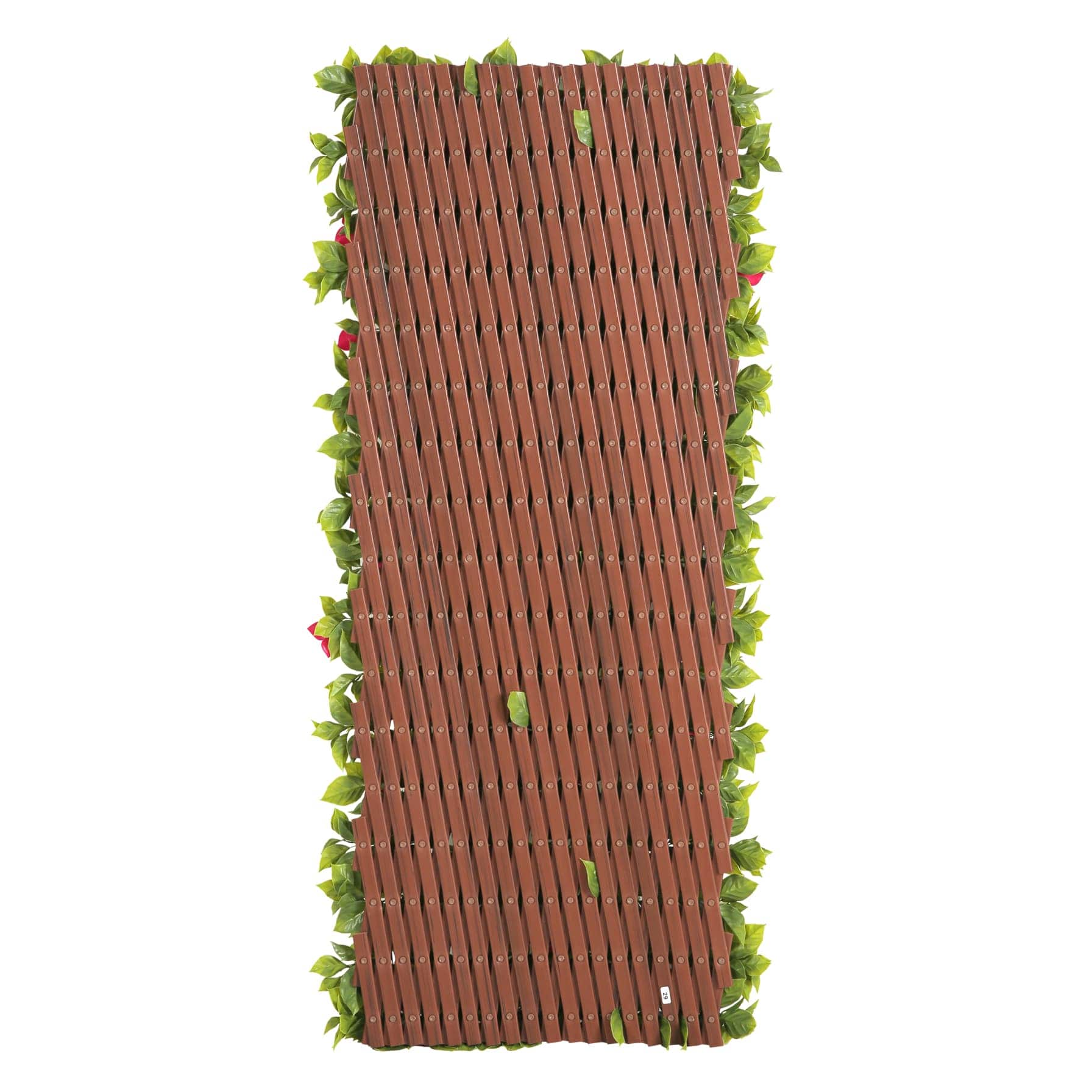 PVC Trellis W/Dark Pink Flowers (90 x 180 cm)