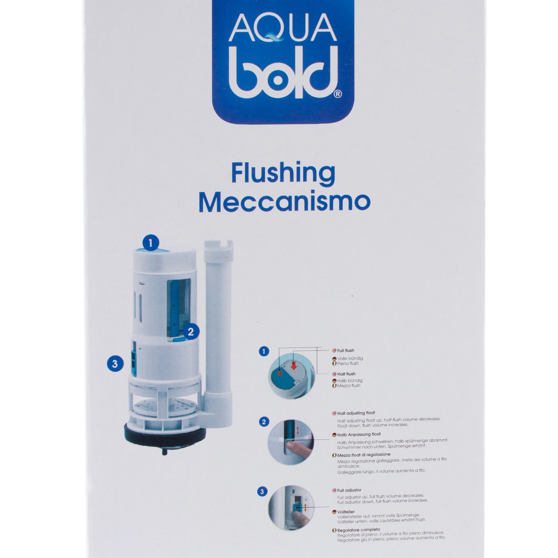 Bold Side Fill Flushing Mechanism for Single Piece Toilet