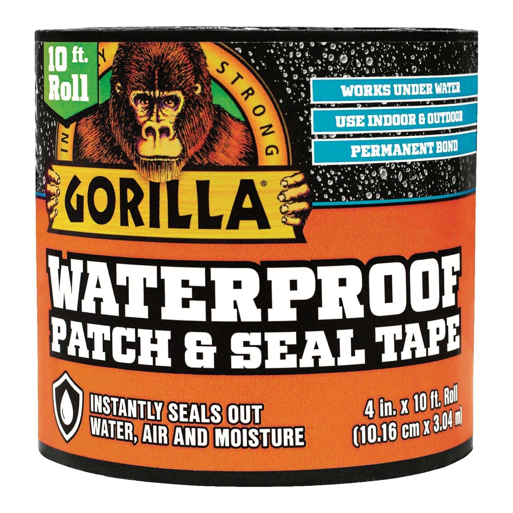 Gorilla Tape Waterproof Patch & Seal Tape (10.16 x 304 cm)