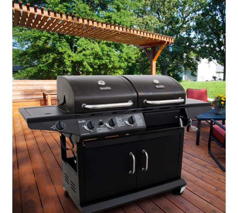 Char-Broil Deluxe 3-Burner Gas & Charcoal Combo Grill (188x70x120 cm)