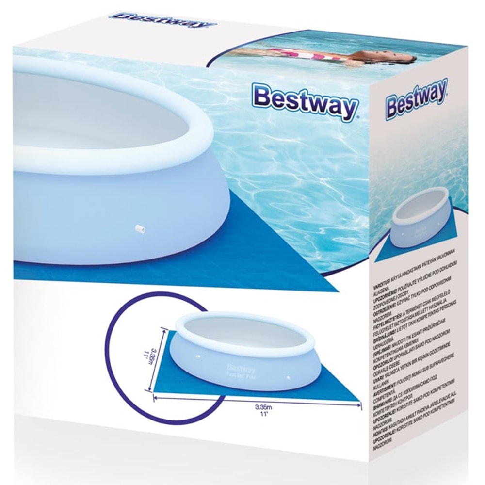 Bestway Ground Cloth (340 x 340 cm, Blue)