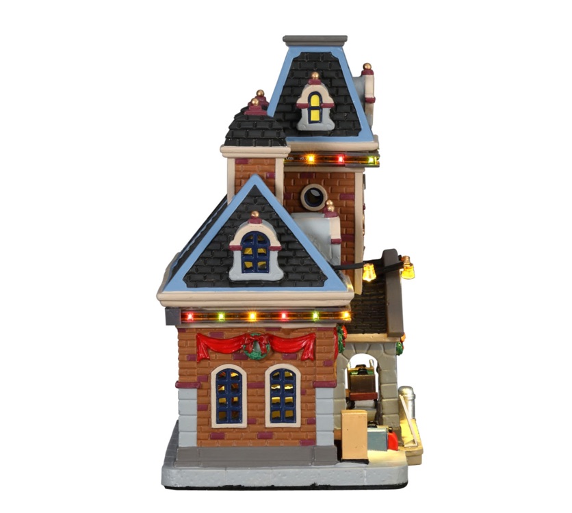 Lemax Main Terminal Station Festive Décor (21.6 x 24.50 x 13.3 cm)