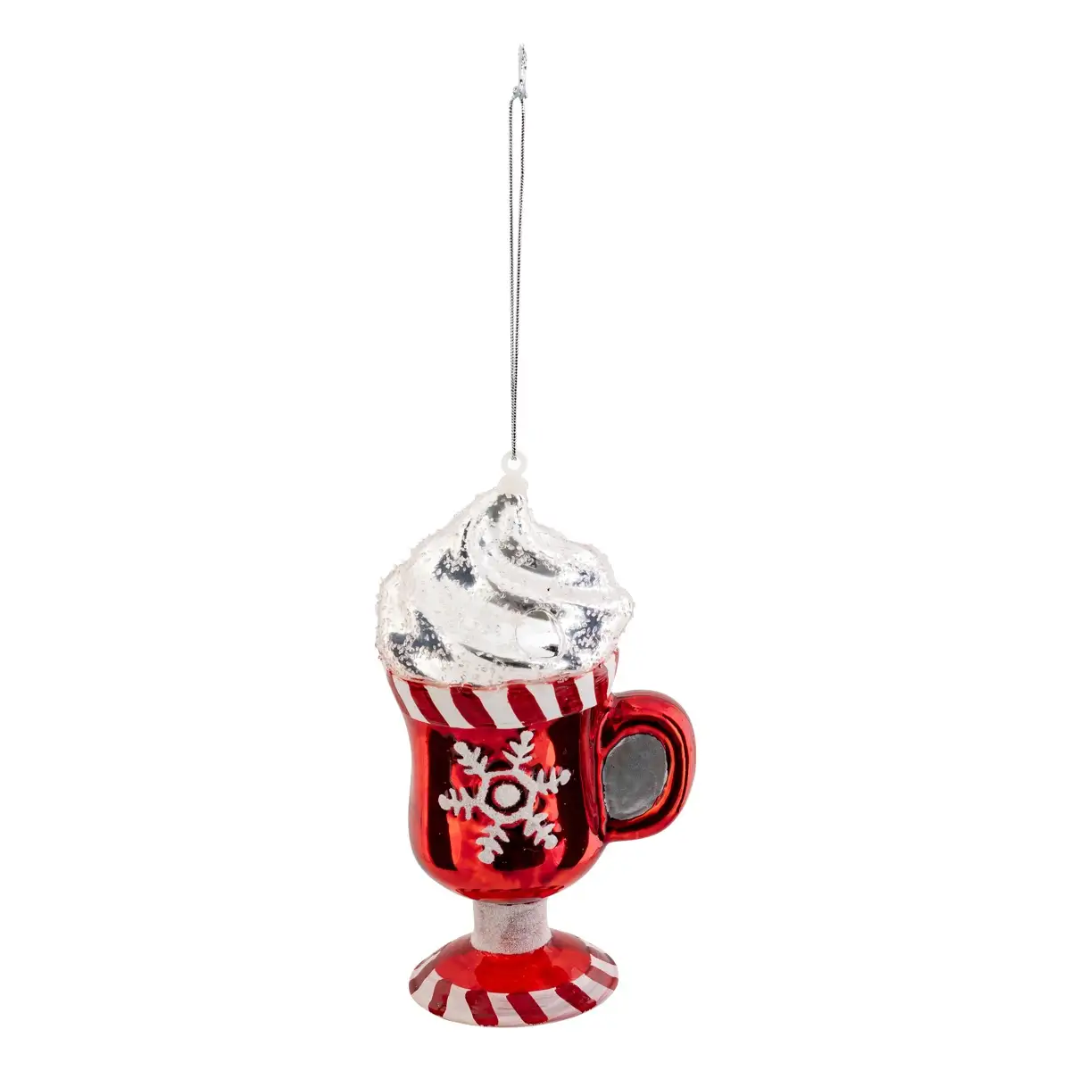 Christmas Ornament Glass Milkshake (Red, H. 12 cm)