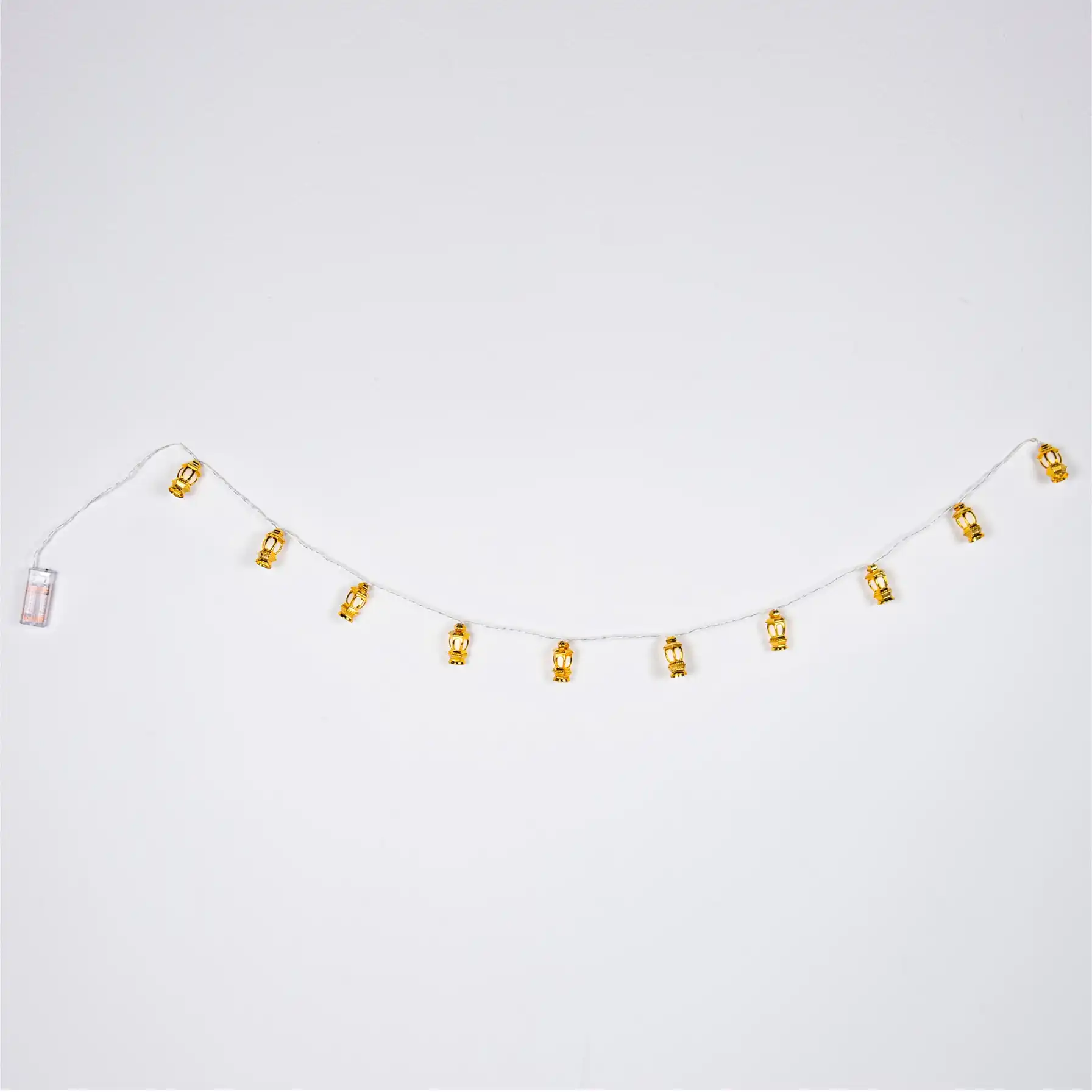 Hilalful Battery-Operated LED Lantern String Light (1.6 m, Warm White)