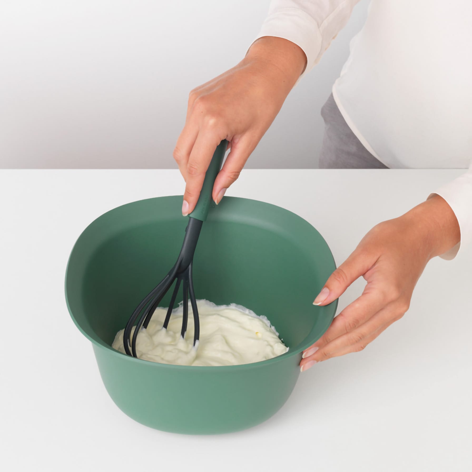 Brabantia Tasty+ Silicone Mixing Bowl (3.2 L, 25 x 25 x 13.5 cm) 