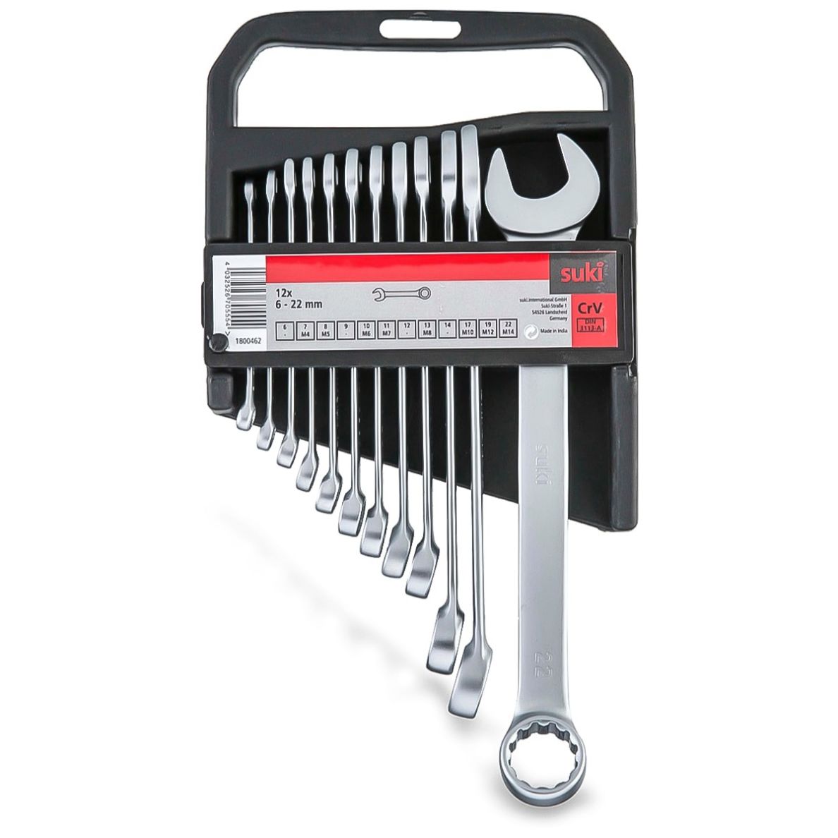Suki Combination Wrench Set (6 - 22 mm, Pack of 12)