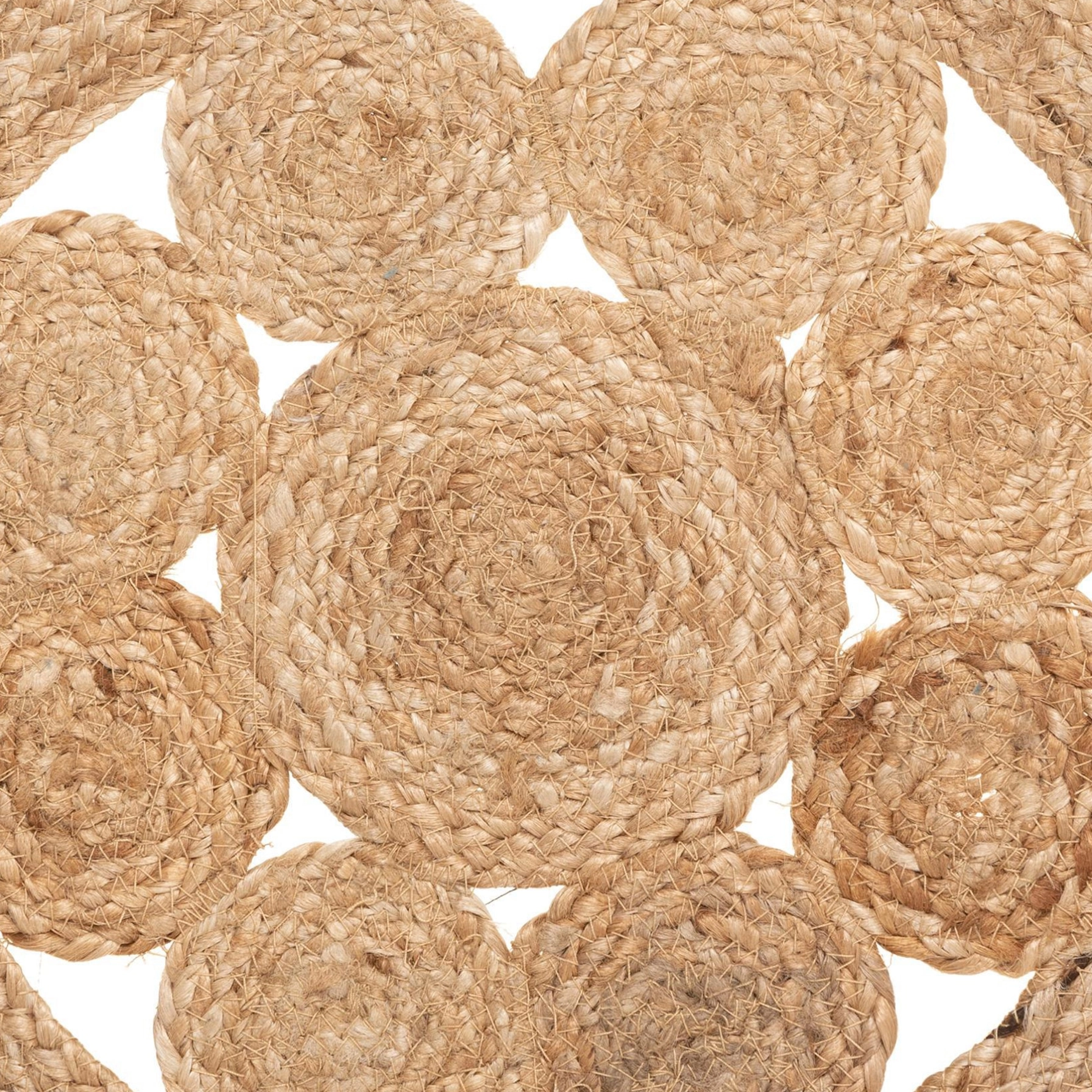 Atmosphera Carmen Round Jute Lace Placemat (38 x 0.5 cm)