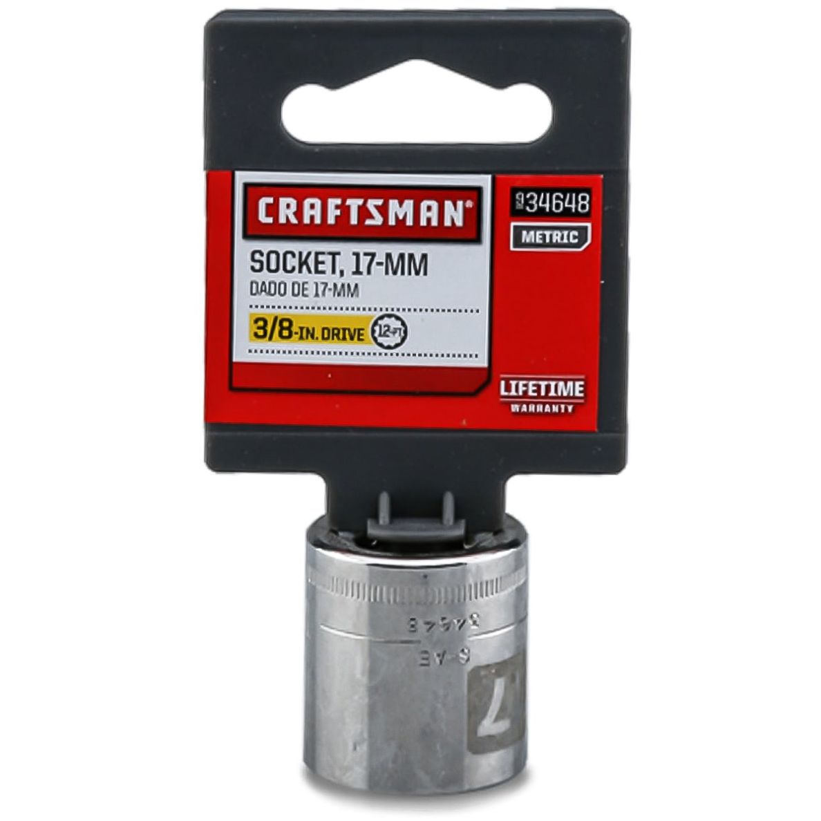 Craftsman 34648 12-Point Drive Socket (17 x 9.5 mm)