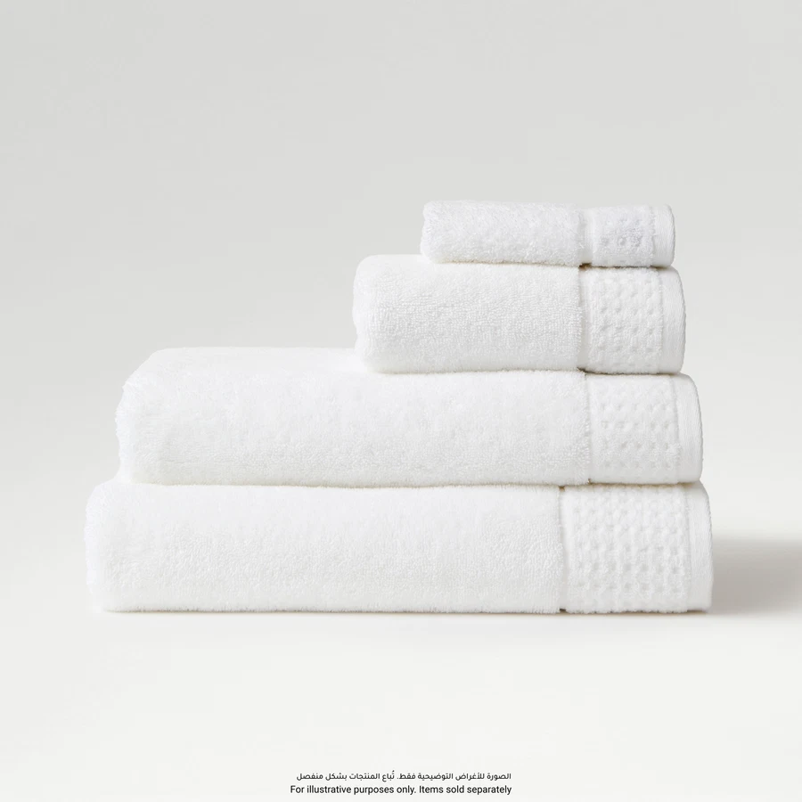 Kingsley Bloomsbury Bath Towel (White, 70 x 140 cm)