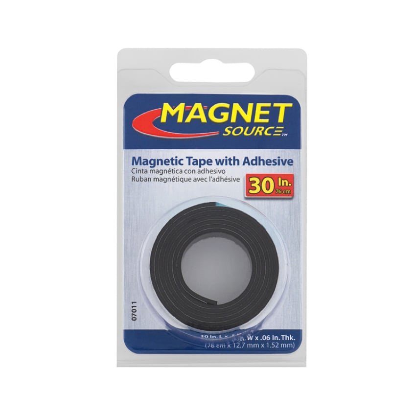 Magnet Source Magnetic Tape W/ Adhesive (76 x 1.27 x 0.15 cm)