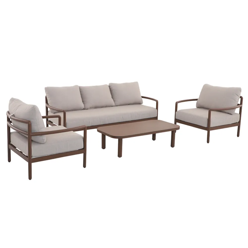 TerraNest 5-Seater Aluminum Sofa Set (84 x 203 x 69.5 cm)