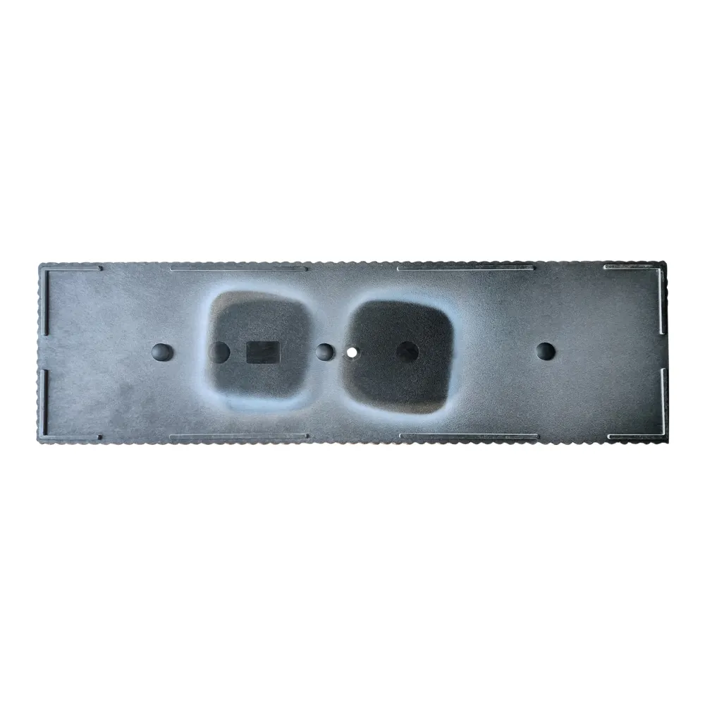 Verve Vertical Ribs Rectangular Plastic Trough (60 cm, Brown)