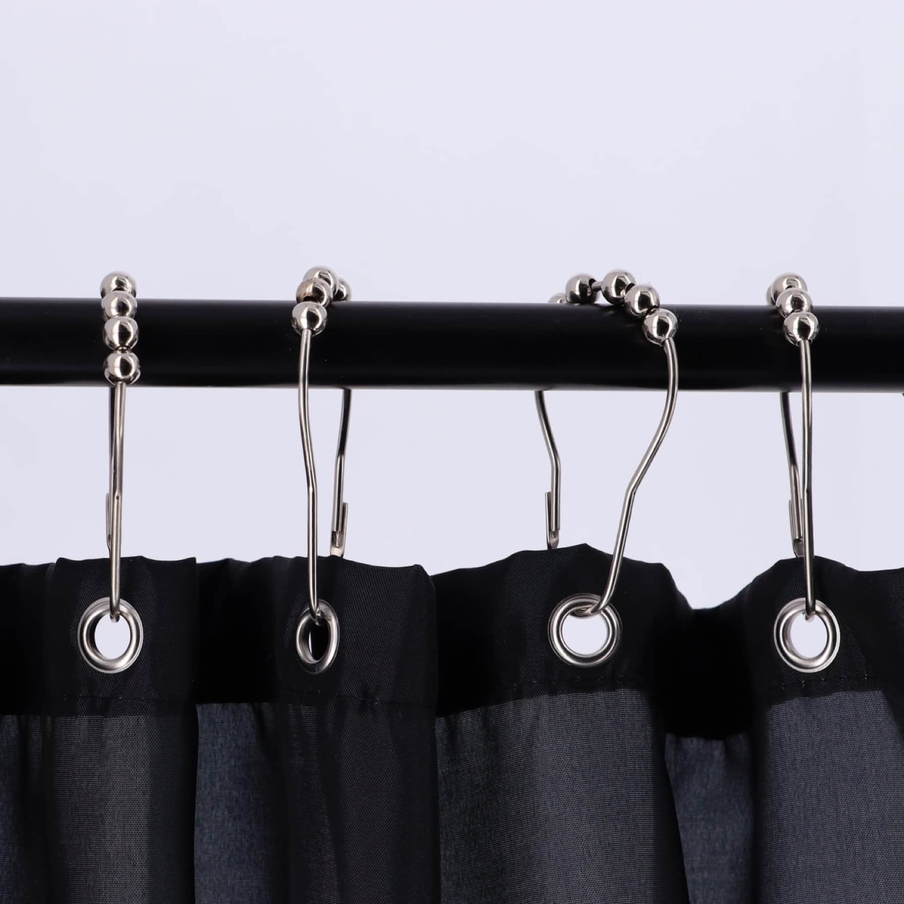 Tendance Stainless Steel Curtain Ring Set (7.5 x 4 cm, 12 Pc.)