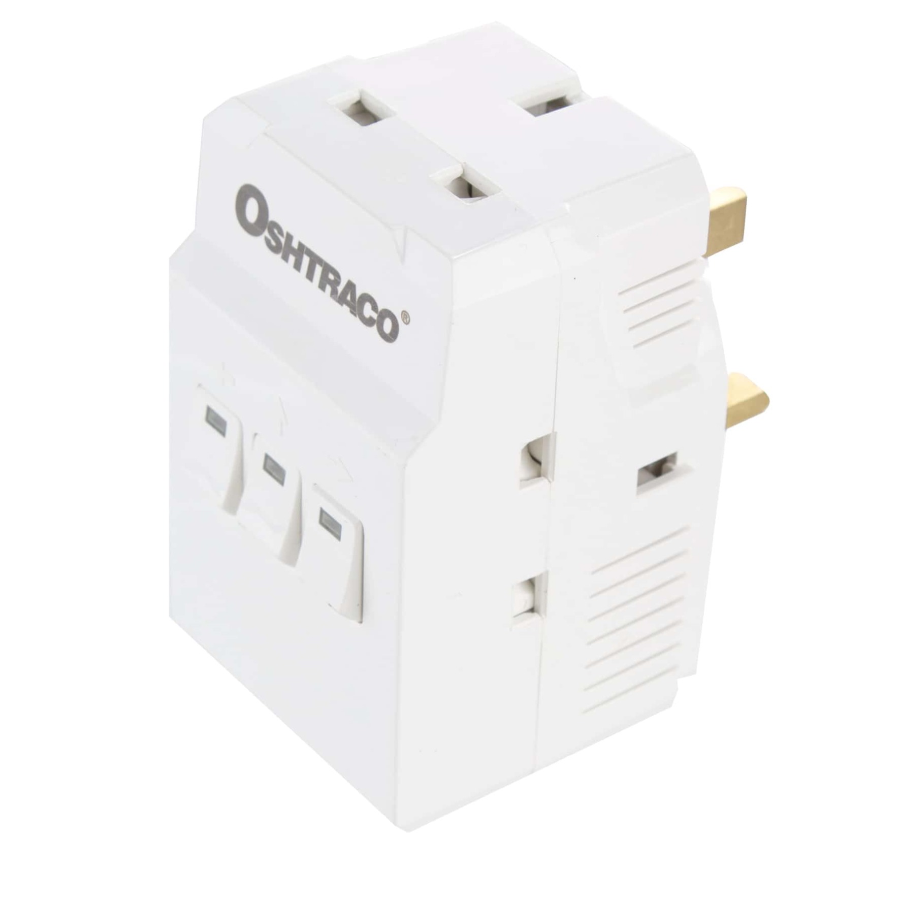 Oshtraco 3-Way Switched Adaptor Plug W/ 3 USB Ports