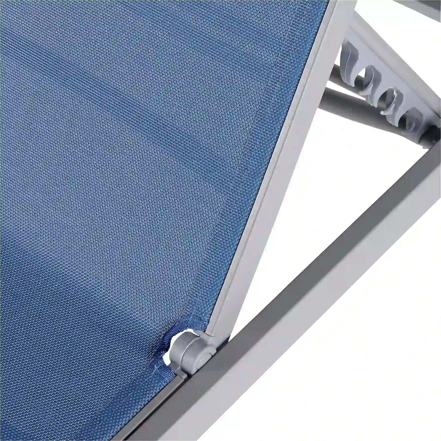 Batz Aluminum Sun Lounger GoodHome (195 x 59 x 92.5 cm, Blue)