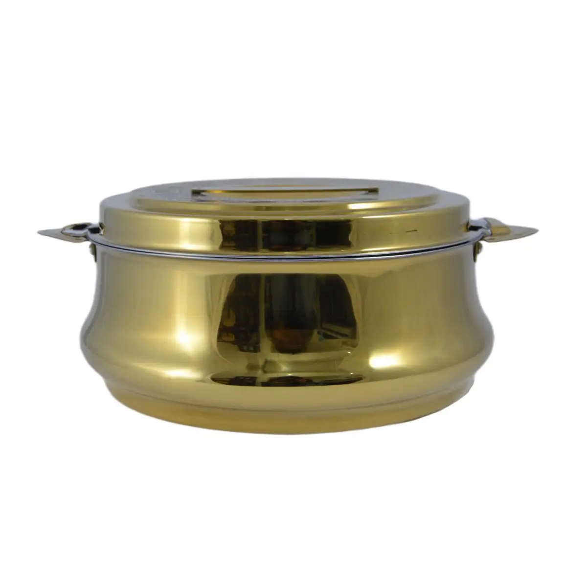 Home Maker Stainless Steel Hot Pot (Gold Etching, 3.5 L)