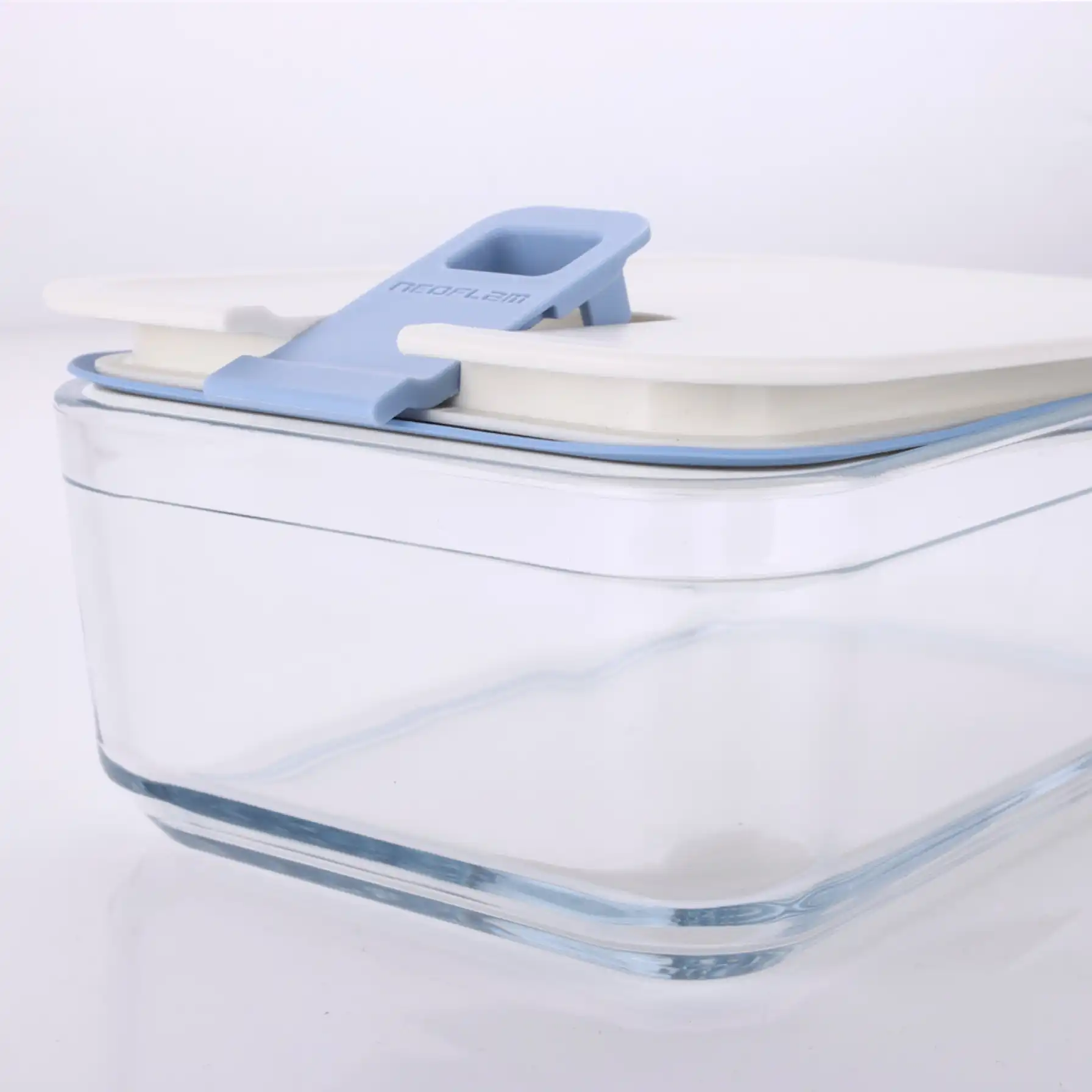 Neoflam Perfect Seal Rectangular Glass Storage Container (1600 ml, Clear)