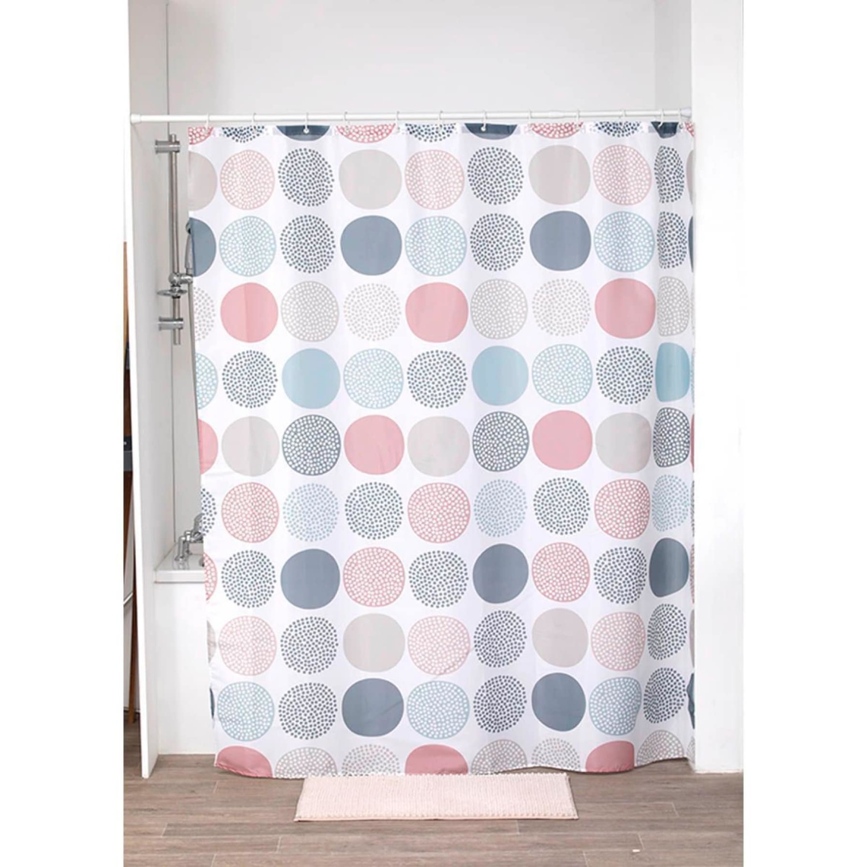 Tendance Gaia Polyester Shower Curtain W/12 Ring (180 x 200 cm)