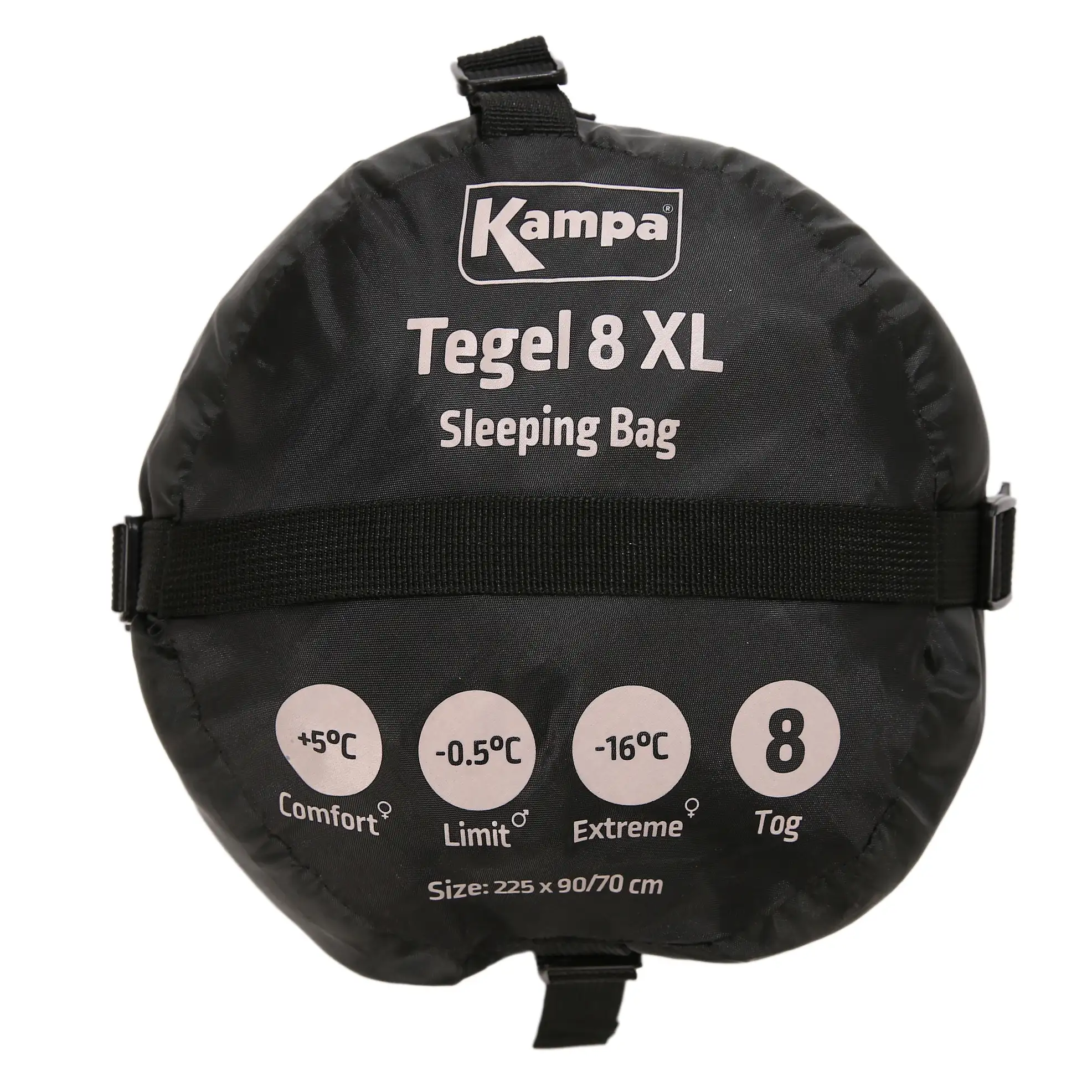 Dometic Kampa Tegel 8-TOG XL Mummy Sleeping Bag (225 x 90 cm)