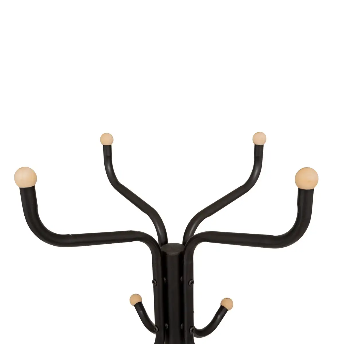 5Five Metal Wood Balls Coat Rack (11 Hooks)
