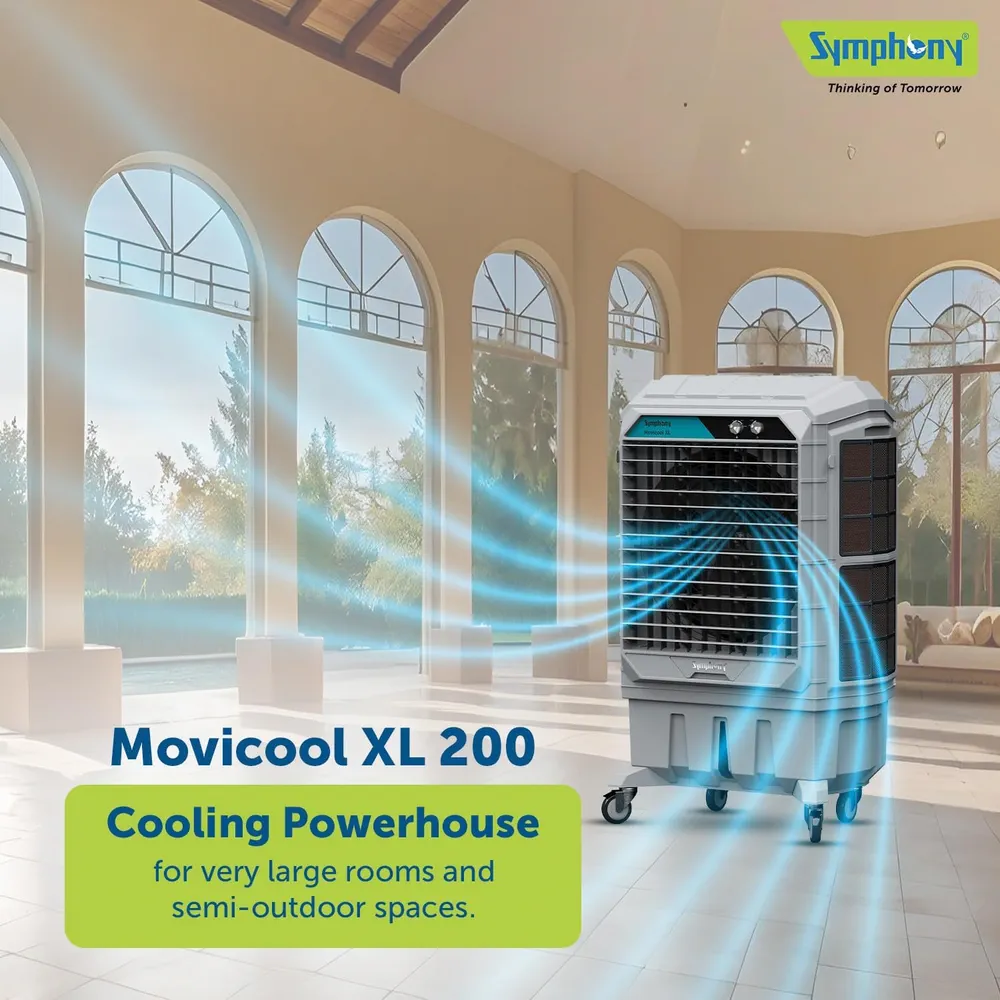 Symphony Movicool XL200I 3-Speed Evaporative Air Cooler (167 sq.m.)