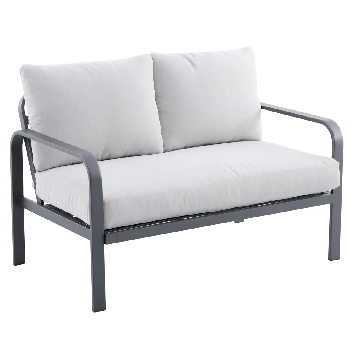 Tinka 4 Seater Steel Outdoor Sofa Set (Grey)