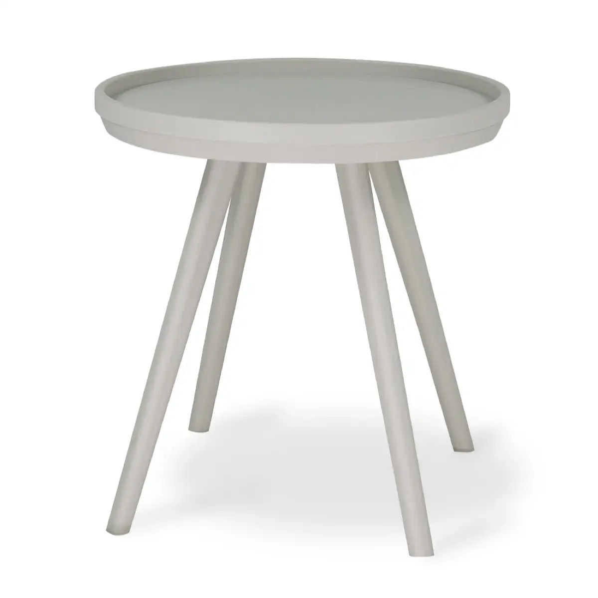Rio Injected Plastic Side Table (Grey, 50.5 x 52 cm)