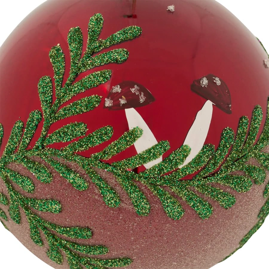 Christmas Ball Glass (Red)