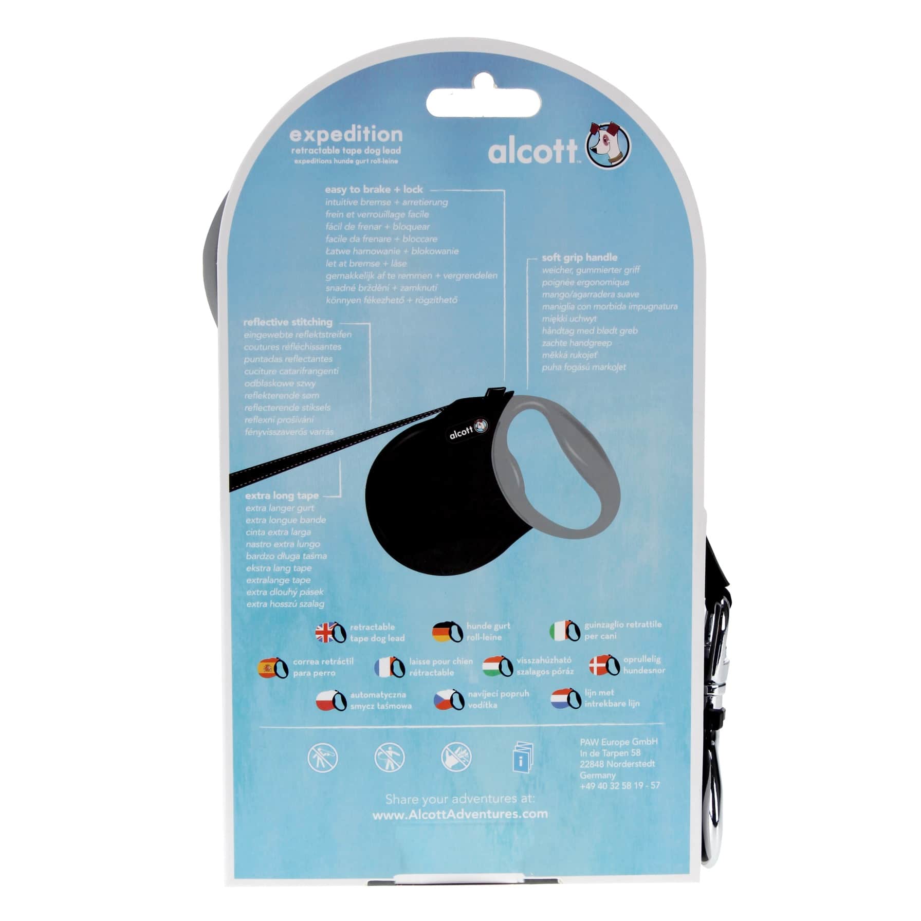 Alcott Expedition Retractable Leash (8 m)