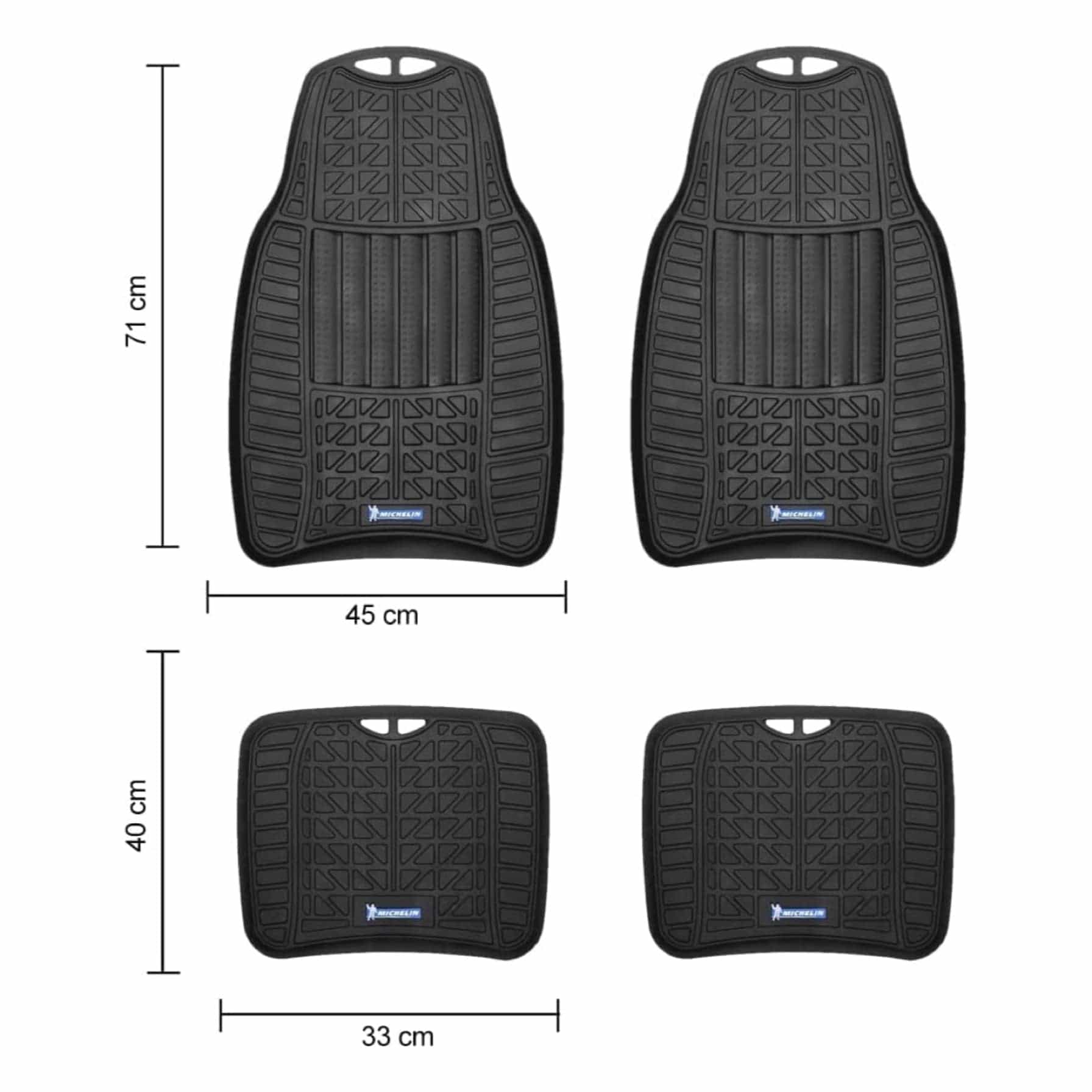 Michelin Car Mat Set W/Heel Pads (4 Pc.)