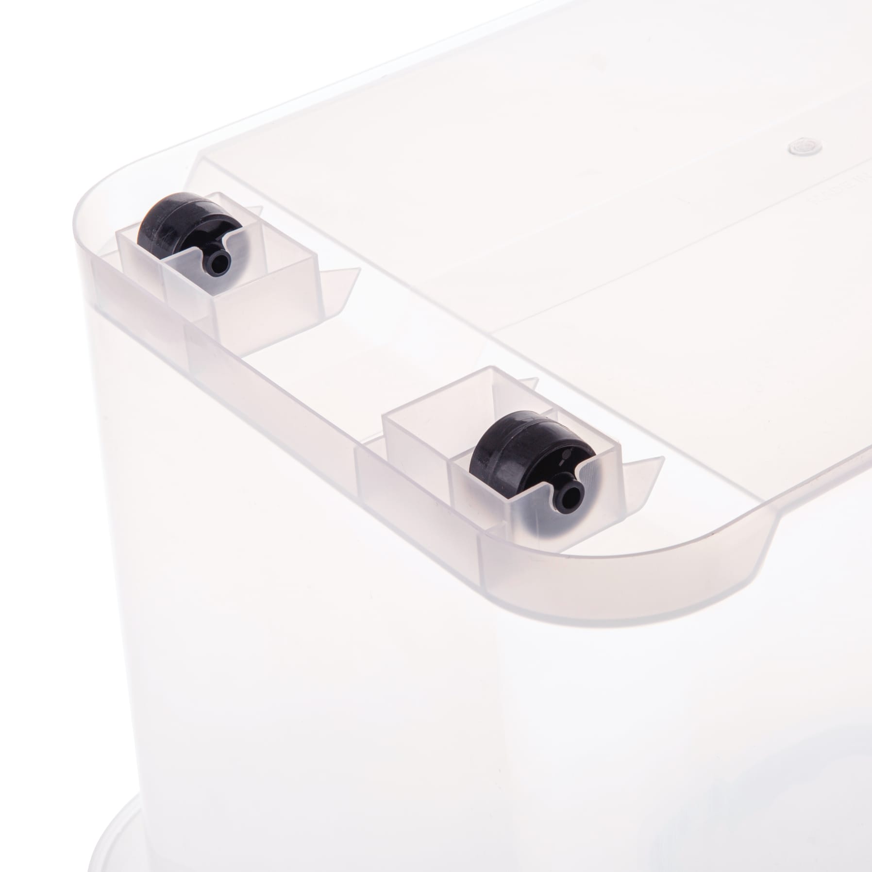 Homeplus Plastic Storage W/Wheels & Handle (25 L) 
