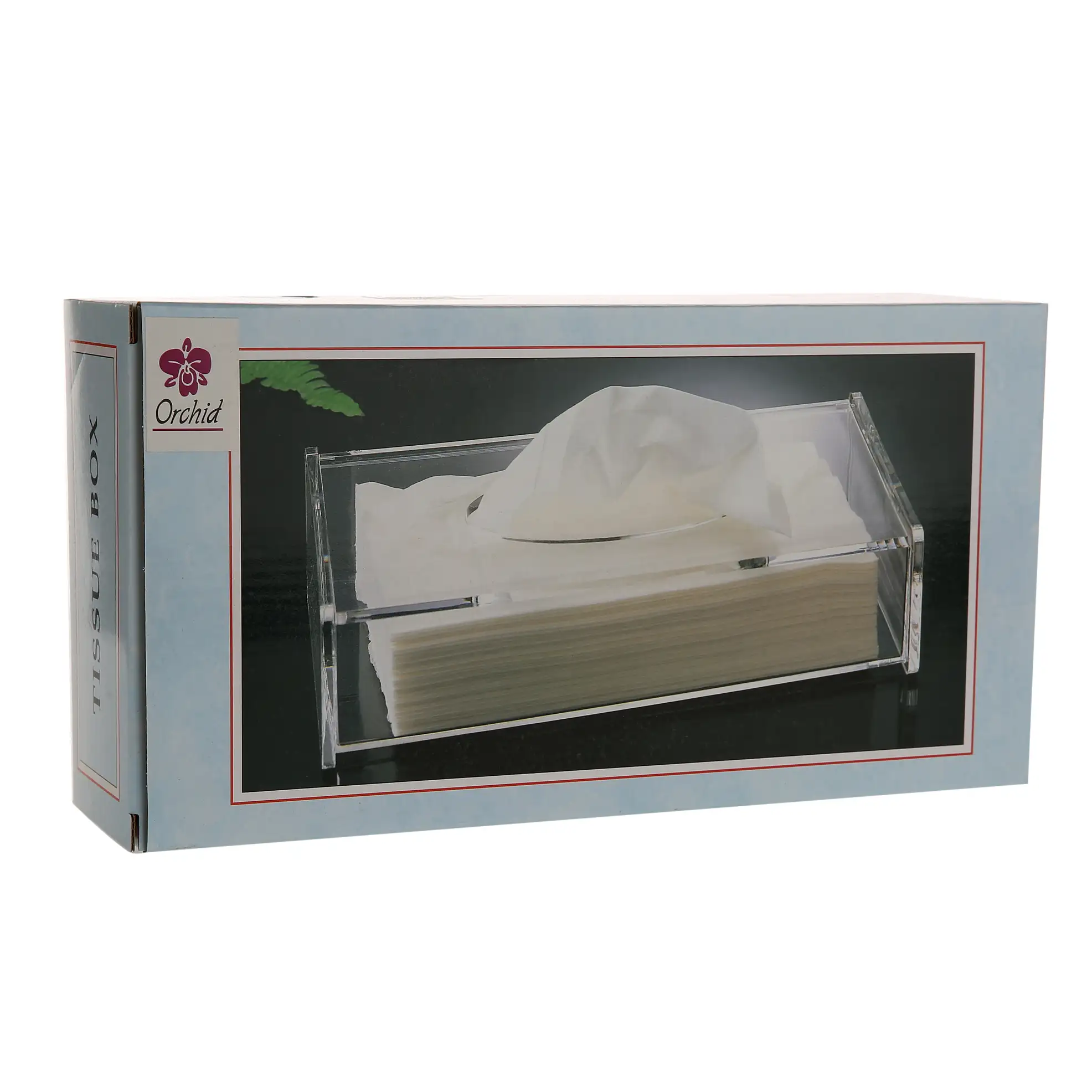 Orchid Acrylic Tissue Box (26.2 x 13.6 x 6.7 cm)