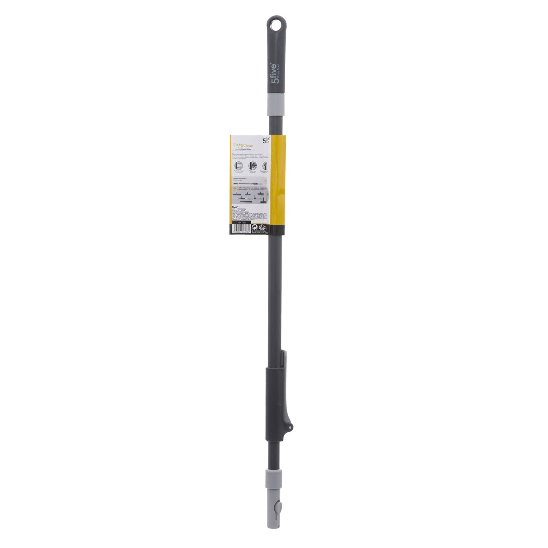 5Five Polypropylene Telescopic Metal Handle (4.3 x 2.8 x 80 cm)