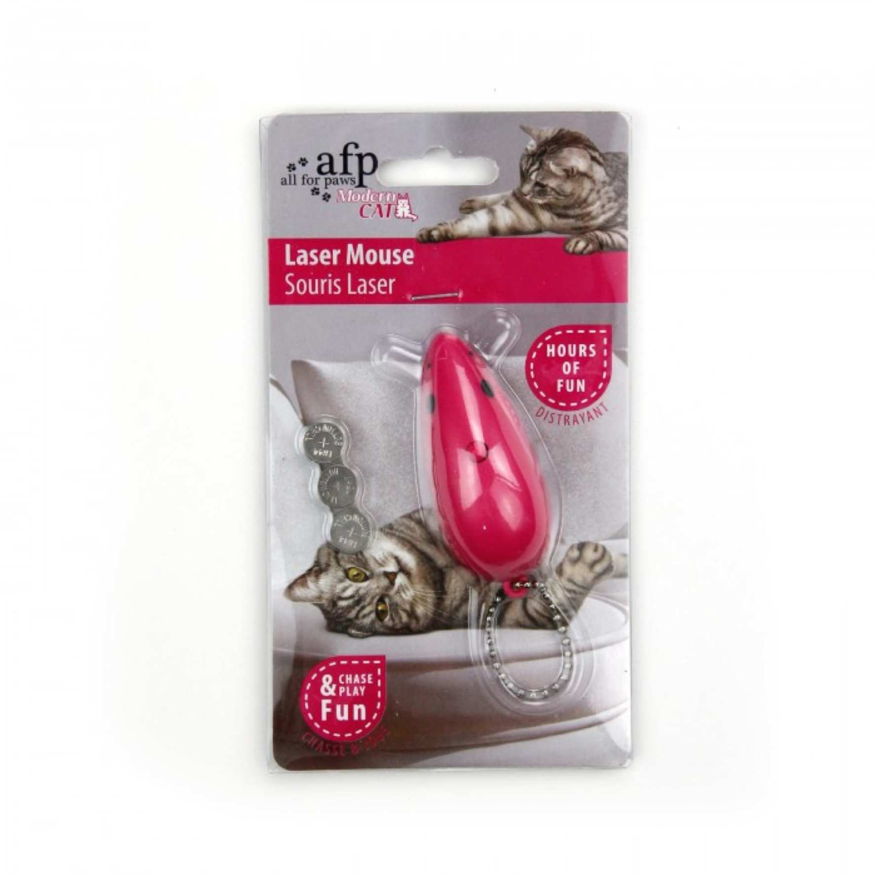 All For Paws Laser Mouse Cat Toy (8 x 8 x 5 cm)