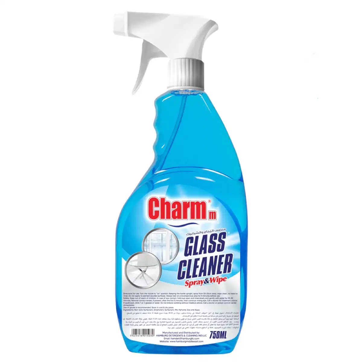 Charmm Window & Glass Cleaner (750 ml, Blue)