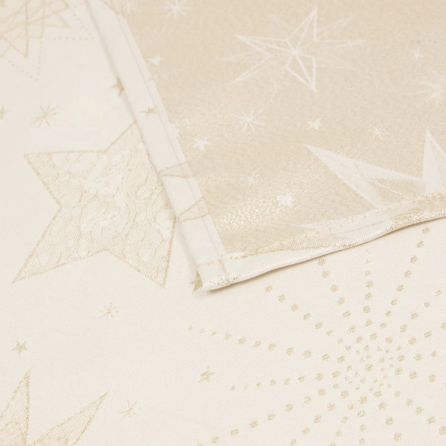 Jacquard Tablecloth Soli (Gold, L 240 x W 0.2 x H 140 cm)