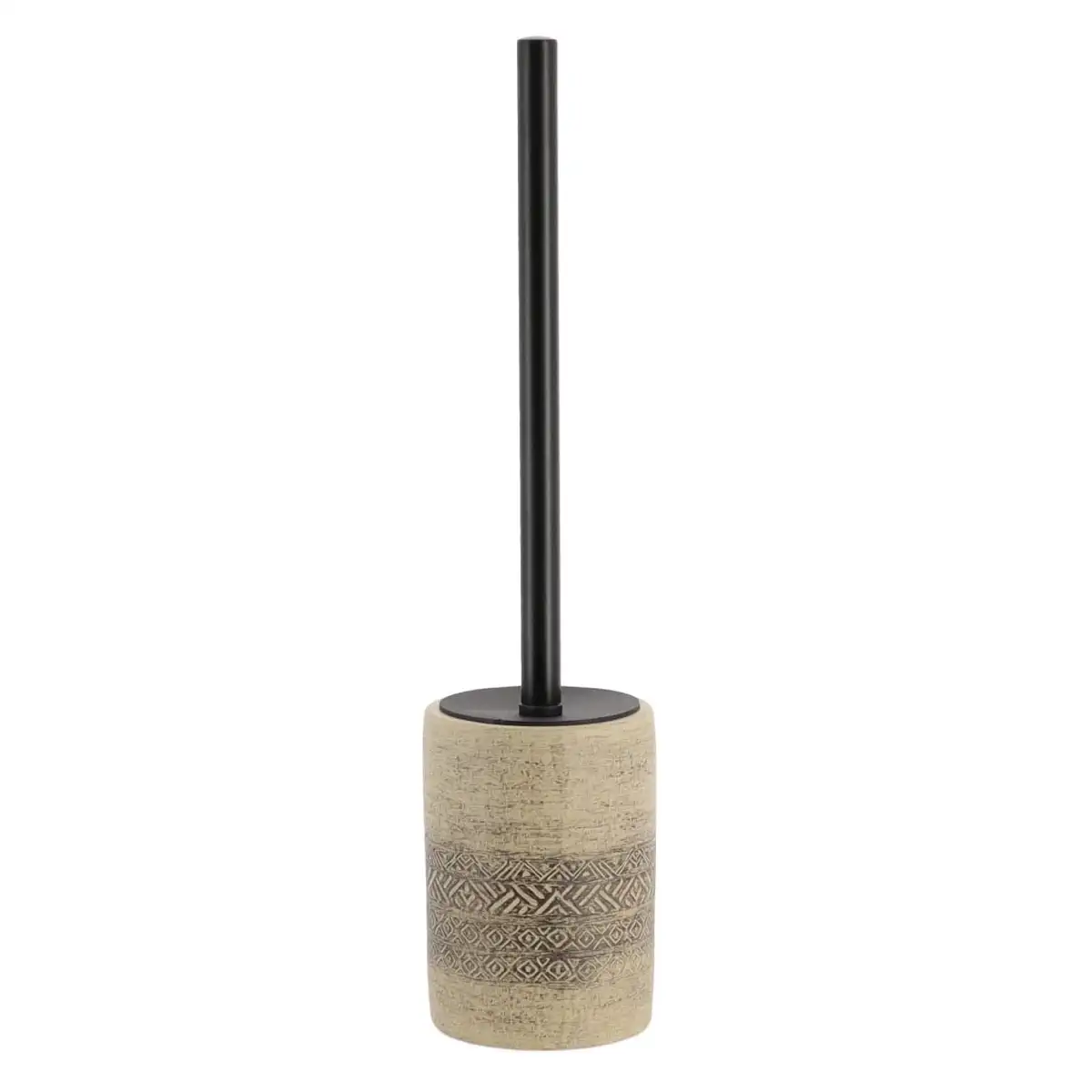 Tendance Cement Toilet Brush with Holder (Natural, 9.2 x 36 cm)