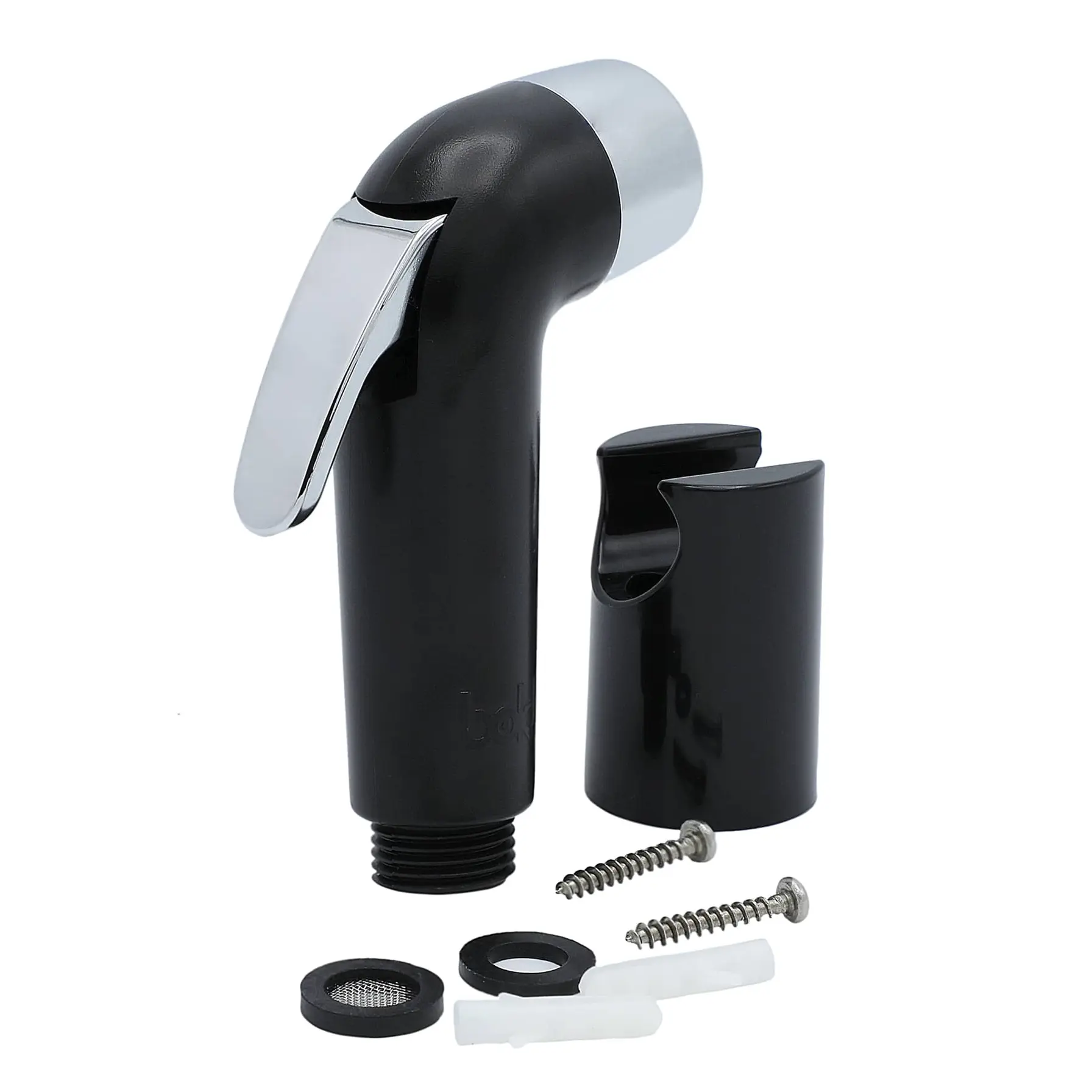 Bold Nero Plastic Shattaf Head & Holder Set (7 x 2.7 x 10 cm)