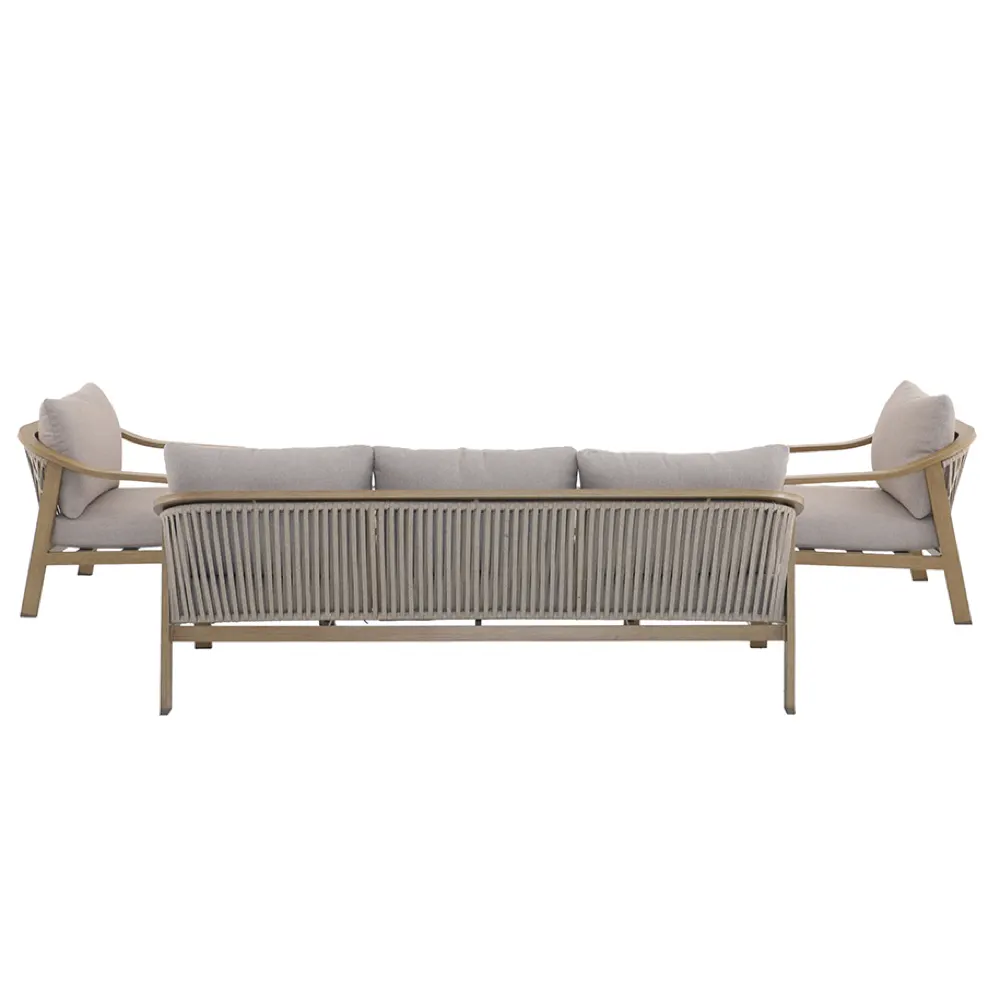 Linux 5-Seater Aluminum Sofa Set (78 x 207 x 72 cm)